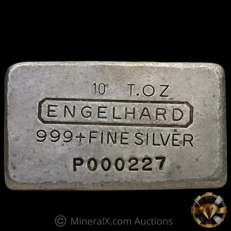 10oz Engelhard 6th Series Low Serial Vintage Silver Bar