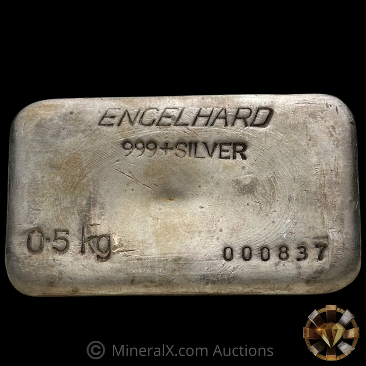 0.5kg (1/2Kilo) Engelhard Australia Vintage Silver Bar