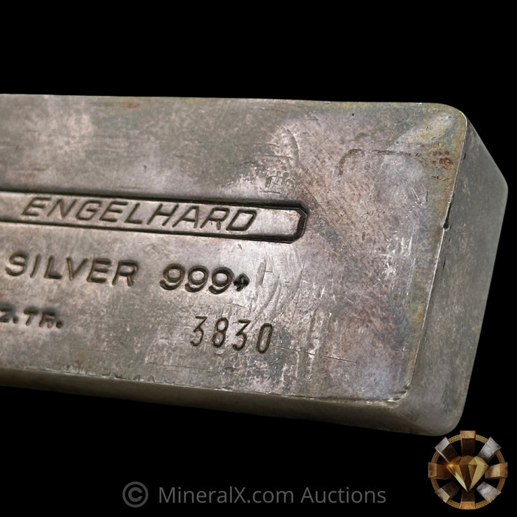 16.075oz (1/2Kilo) Engelhard 4 Digit Variety Bull Logo Extruded Vintage Silver Bar