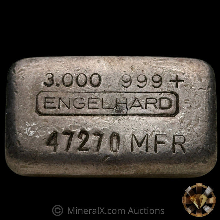 3oz Engelhard MFR Vintage Silver Bar