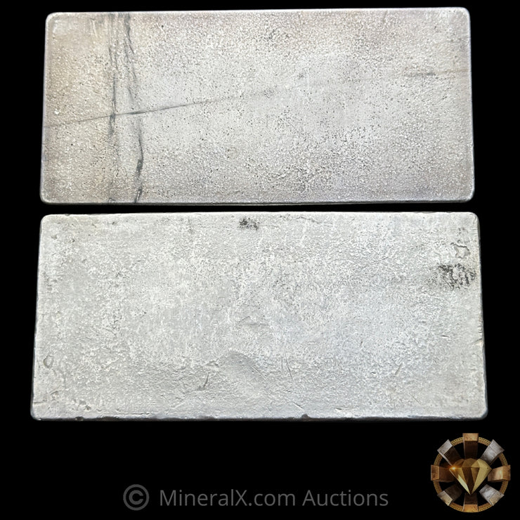 x2 25oz Engelhard 6th Series Vintage Silver Bars With Sequential Serials