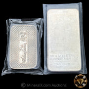 x2 5oz Vintage Silver Bar Lot