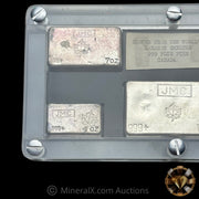 29oz (10oz,7oz,5oz,4oz,3oz) JMC Johnson Matthey Maple Leaf Complete Canadian Vintage Silver Bar Set