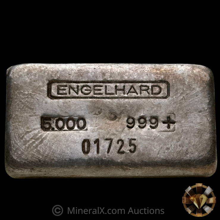 5oz Engelhard Top Hallmark 2nd Series Vintage Silver Bar