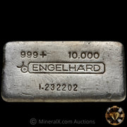 10oz Engelhard 1. Prefix Bull Logo Vintage Silver Bar