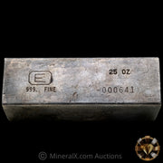 25oz Engelhard E Logo Industrial Extruded Vintage Silver Bar