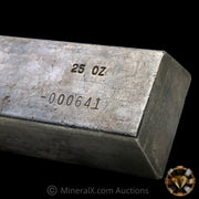 25oz Engelhard E Logo Industrial Extruded Vintage Silver Bar