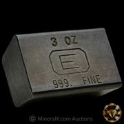 3oz Engelhard E Logo Industrial Extruded Vintage Silver Bar