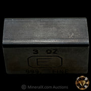 3oz Engelhard E Logo Industrial Extruded Vintage Silver Bar