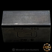 3oz Engelhard E Logo Industrial Extruded Vintage Silver Bar