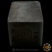3oz Engelhard E Logo Industrial Extruded Vintage Silver Bar