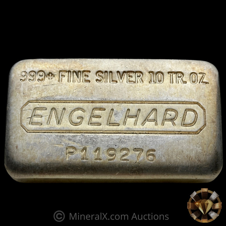 10oz Engelhard P Loaf Vintage Silver Bar
