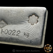 1.0022kg (Kilo) SRM Stanley Robert Mitchell Refiners Australia SCCC Counterstamp Vintage Silver Bar