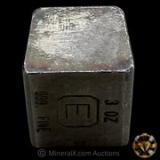 3oz Engelhard E Logo Industrial Extruded Vintage Silver Bar