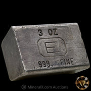 3oz Engelhard E Logo Industrial Extruded Vintage Silver Bar