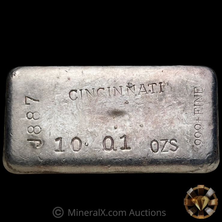10.01oz Cincinnati Vintage Silver Bar