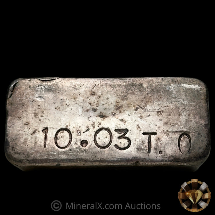 10.03oz B R Mackay & Sons Inc Vintage Silver Bar