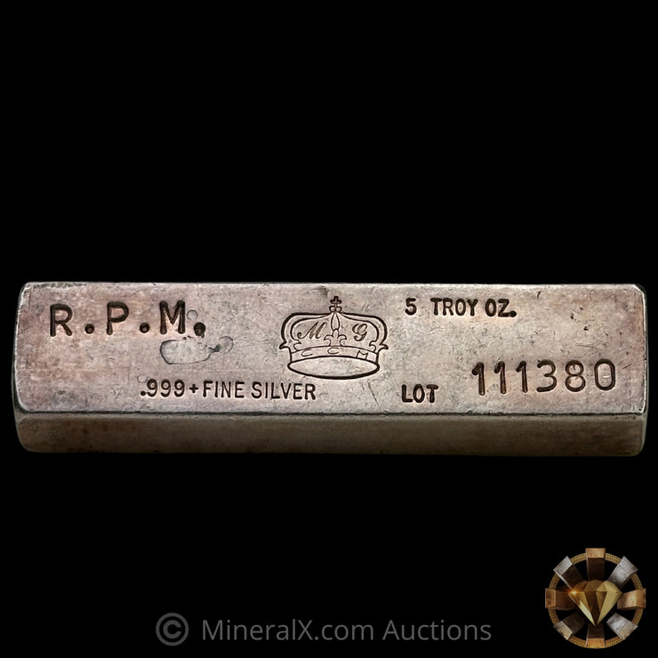 5oz Crown Mint Vintage Silver Bar