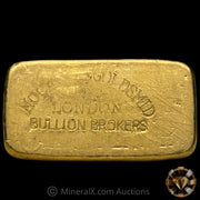 100g NM Rothschild & Sons Vintage Gold Bar With Rare Mocatta & Goldsmid London Bullion Brokers Reverse Counterstamp & Center Struck Hallmark