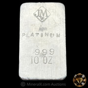10oz JM Johnson Matthey Rare Variety Vintage Platinum Bar