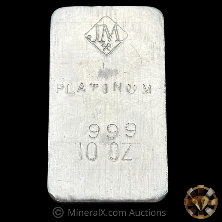 10oz JM Johnson Matthey Rare Variety Vintage Platinum Bar