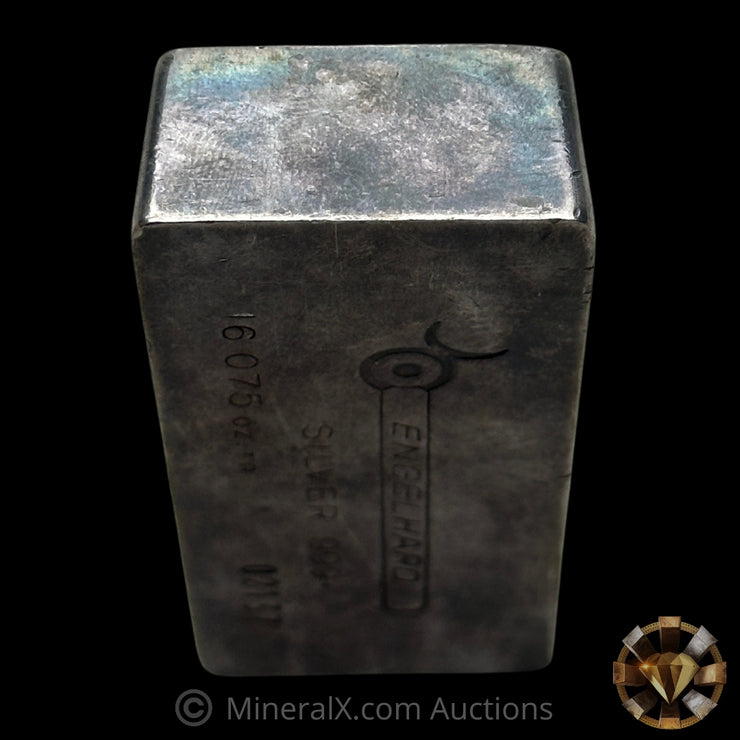 16.075oz (1/2Kilo) Engelhard 0 leading 5 Digit Variety Bull Logo Extruded Vintage Silver Bar