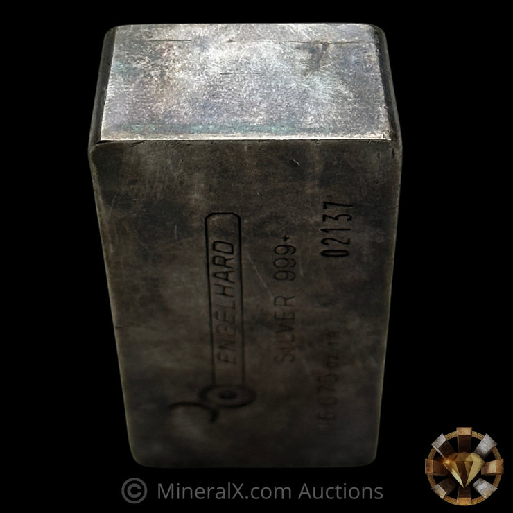 16.075oz (1/2Kilo) Engelhard 0 leading 5 Digit Variety Bull Logo Extruded Vintage Silver Bar