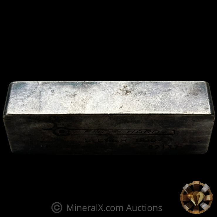 16.075oz (1/2Kilo) Engelhard 0 leading 5 Digit Variety Bull Logo Extruded Vintage Silver Bar