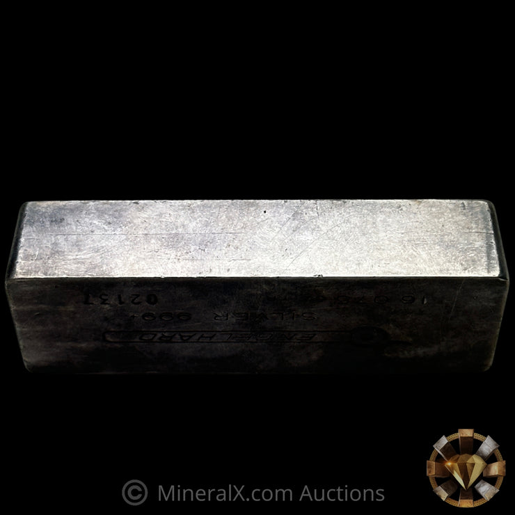 16.075oz (1/2Kilo) Engelhard 0 leading 5 Digit Variety Bull Logo Extruded Vintage Silver Bar