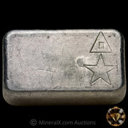 3oz W H Foster Vintage Silver Bar With Deak Triangle Counterstamp