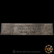 4.92oz Kingsmen Vintage Silver Bar