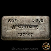 5oz Engelhard Bull Logo Vintage Silver Bar