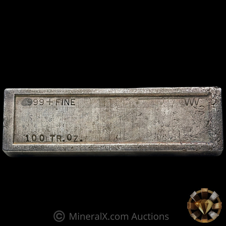 100oz CMX Seattle Vintage Silver Bar