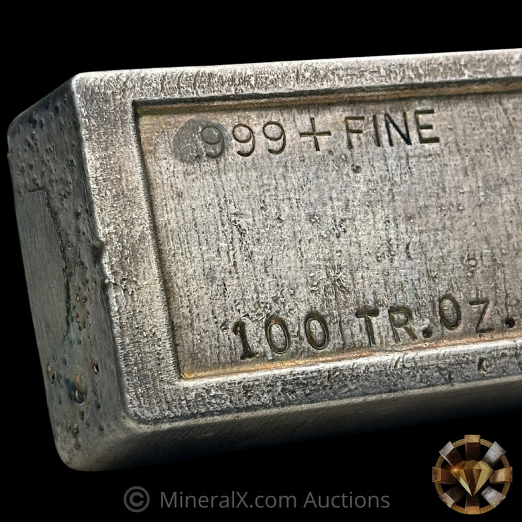 100oz CMX Seattle Vintage Silver Bar