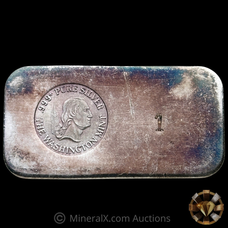 1oz The Washington Mint Vintage Silver Bar