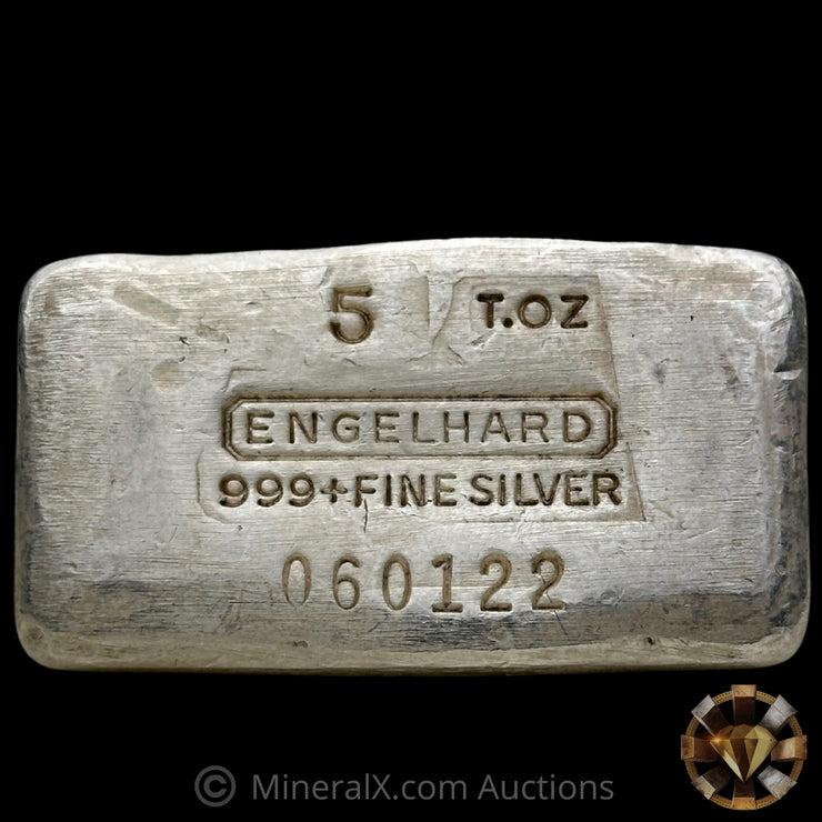 5oz Engelhard 0 Leading 7th Series Vintage Silver Bar