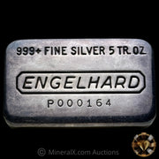 5oz Engelhard P Loaf Vintage Silver Bar With Low Serial