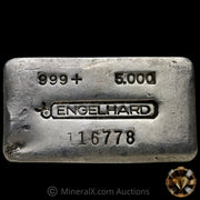 5oz Engelhard 6 Digit Bull Logo Vintage Silver Bar