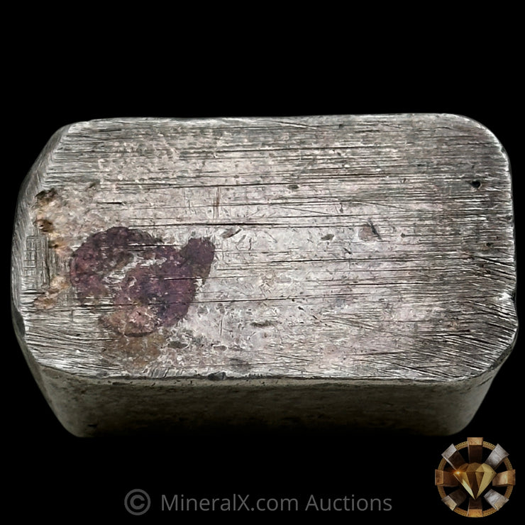 5oz Comstock Mold No Weight Stamp Vintage Silver Bar With LC Counterstamp