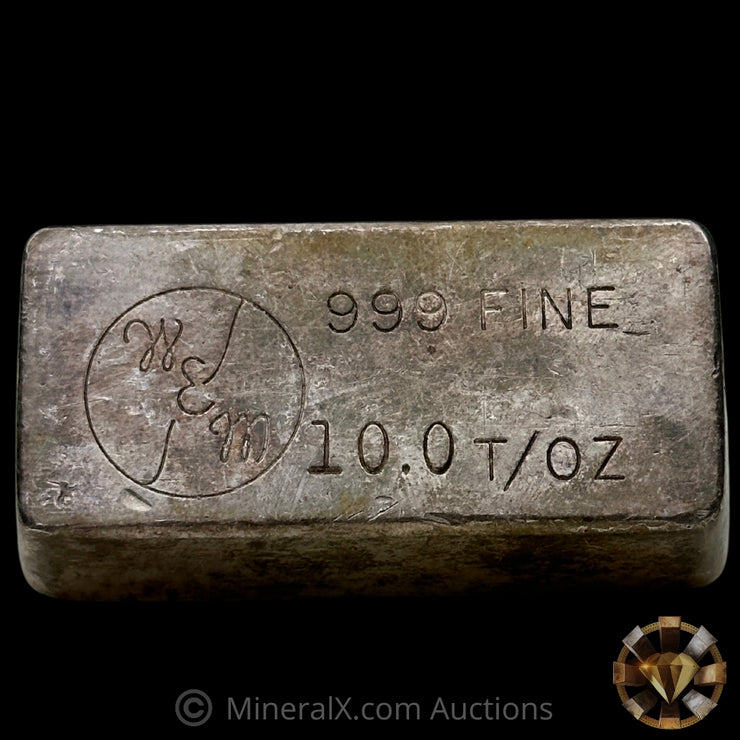 10oz WEM Wechsler Vintage Silver Bar