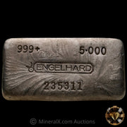 5oz Engelhard Bull Logo Vintage Silver Bar