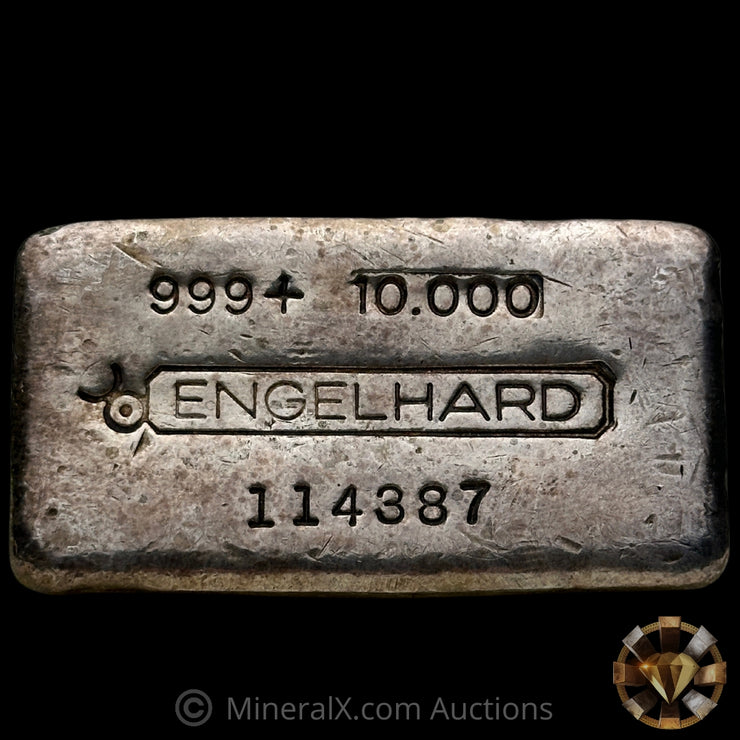 10oz Engelhard Bull Logo Vintage Silver Bar