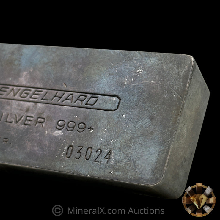 16.075oz (1/2Kilo) Engelhard 0 leading 5 Digit Variety Bull Logo Extruded Vintage Silver Bar