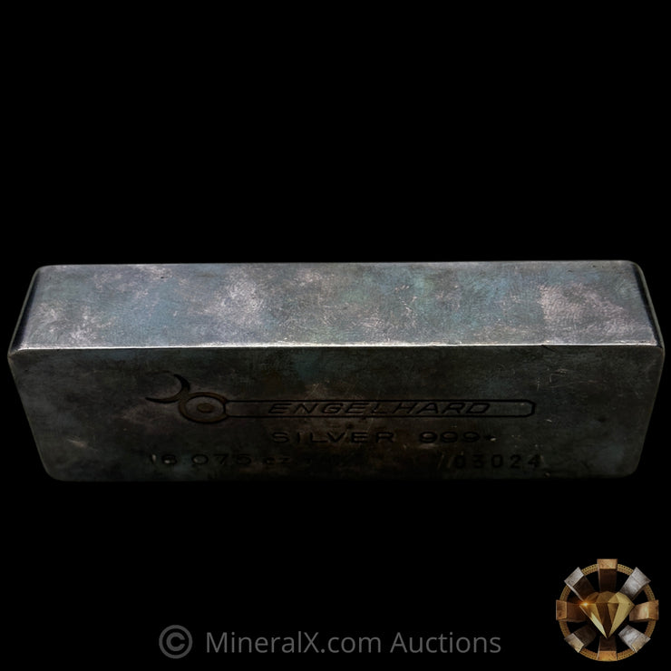 16.075oz (1/2Kilo) Engelhard 0 leading 5 Digit Variety Bull Logo Extruded Vintage Silver Bar