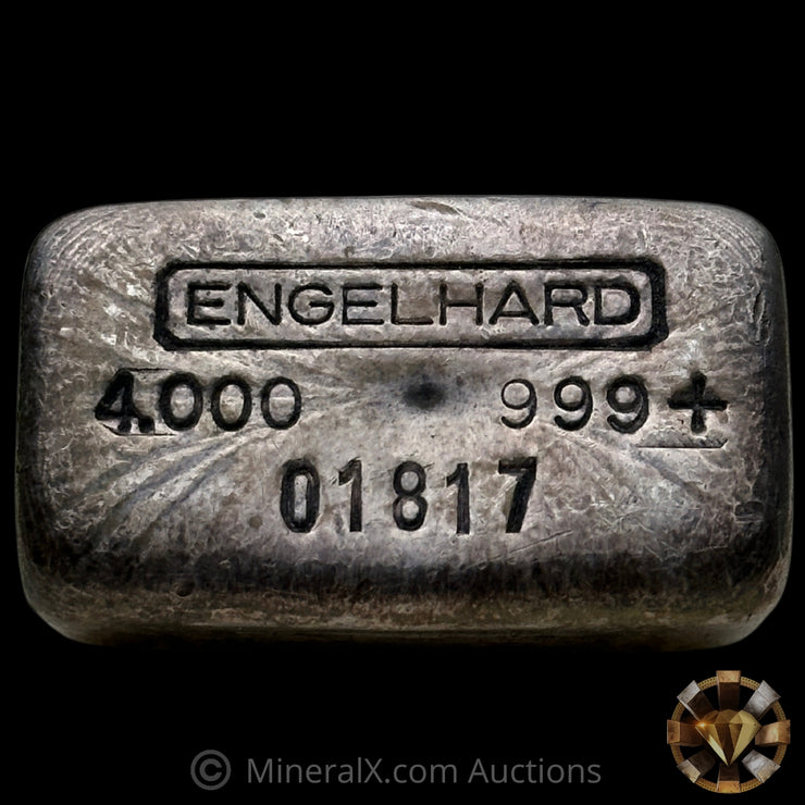 4oz Engelhard Top Hallmark 2nd Series Vintage Silver Bar
