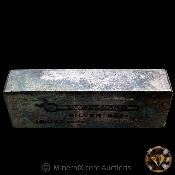 16.075oz (1/2Kilo) Engelhard 5 Digit Variety Bull Logo Extruded Vintage Silver Bar