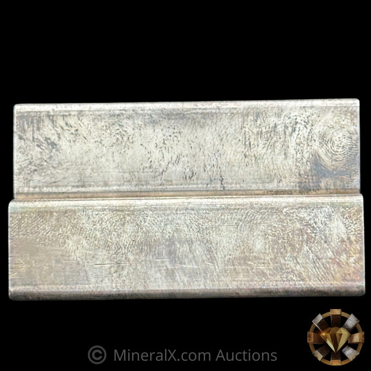 x2 10oz Engelhard E Logo Industrial Extruded Vintage Silver Bar Lot With Low Sequential Serials