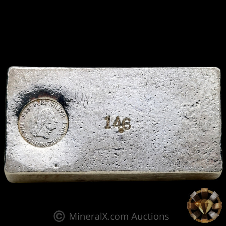 14.6oz The Washington Mint Odd Weight Vintage Silver Bar