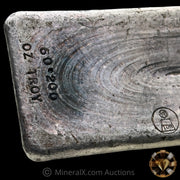 50.2oz Harrington Metallurgy Ltd Australia Vintage Silver Bar With Unique Reverse Logo Impression
