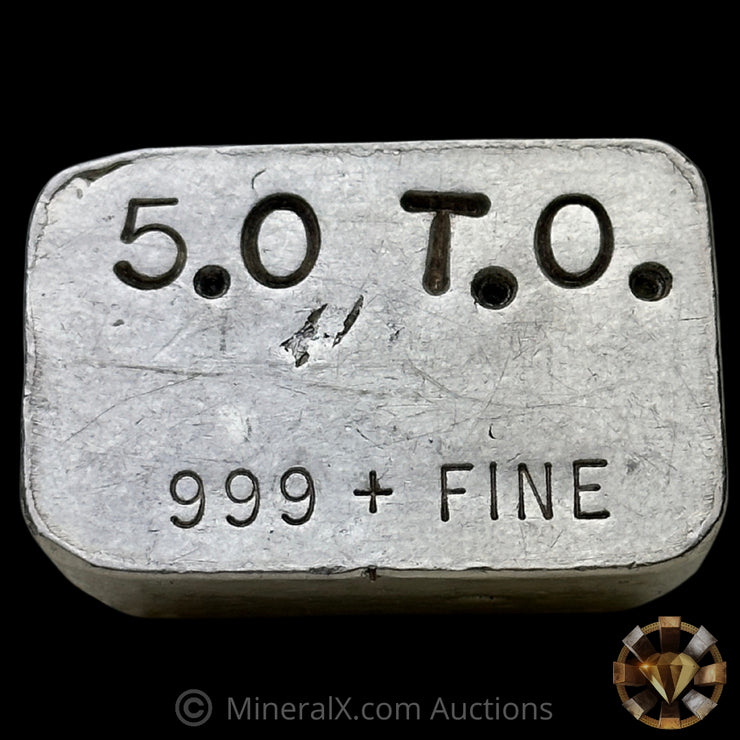 5oz Crown Metals Vintage Silver Bar